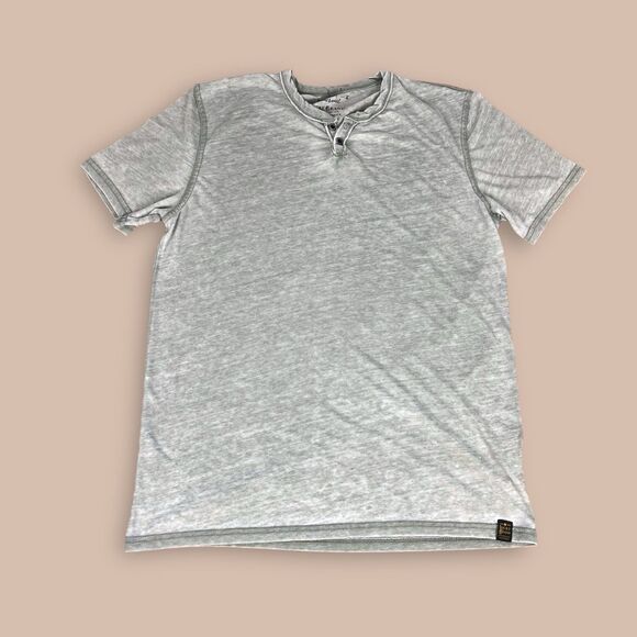 Lucky Brand Venice Burnout Light Green Short Sleeve Henley T-Shirt Men's M - Picture 1 of 6
